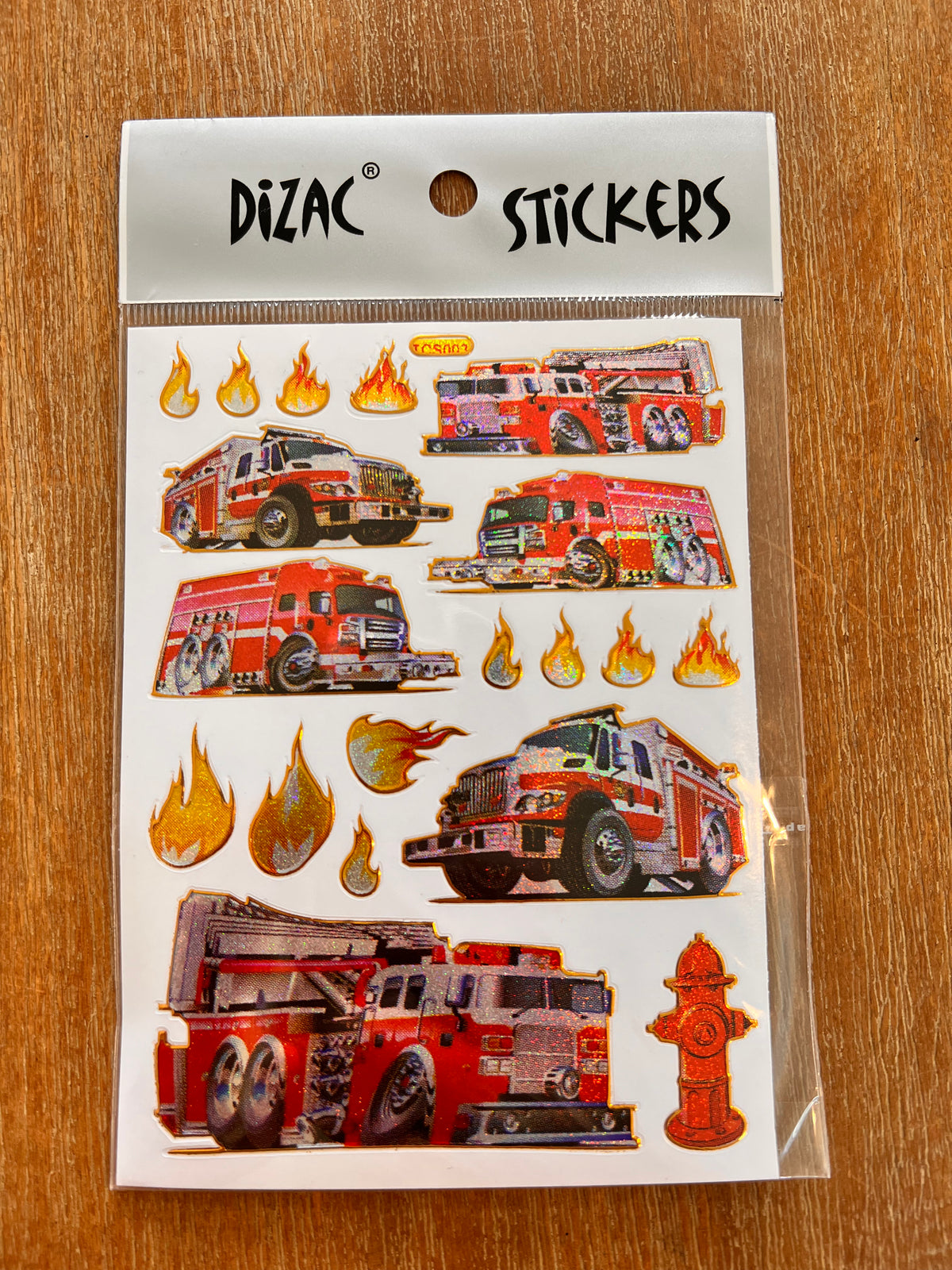 Fire Engine Stickers | Bright Poppy