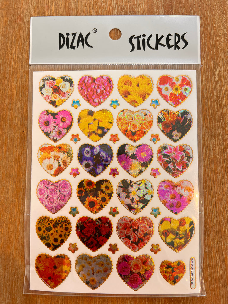 Flower Heart Stickers