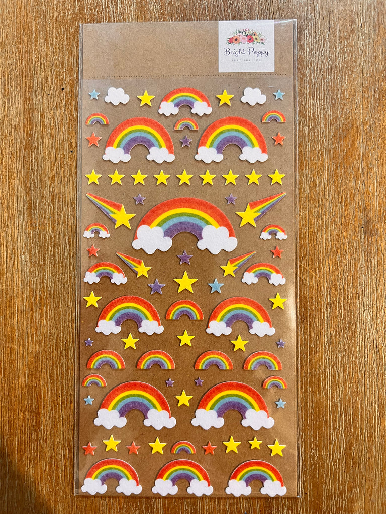 Rainbow Fluffy Stickers